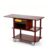 Commercial Cassette Stove Live Cooking Banquet Cart Black Walnut Wood‑Look
