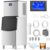 Commercial Ice Maker Machine 630 Lbs/24H with 400LBS Large Storage Bin Ice Ready in Air Cooled Clear Cube Ice for Bar Business Cafe ETL（630 Lbs/24H）