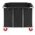 Commercial Laundry Cart with Wheels, Industrial Laundry Cart w/Steel Frame