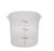 Commercial Translucent Round Food Storage Container, 6 Quart Heavy Duty Plastic Prep and Storage Bucket for Restaurants, Pack of 5