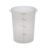 Commercial Translucent Round Food Storage Container, 8 Quart Heavy Duty Plastic Prep and Storage Bucket for Restaurants, Pack of 4