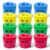 Compact Handheld Dual Hole Manual Pencil Sharpener with Mess-Proof Lid for School Office Art Use (12pcs Oval Sharpener)