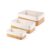 Compactor Set of 3 Bamboo Storage Baskets, Natural Bamboo, Fabric Lining, Large 33 x 23 x 12 cm, Medium 29 x 19 x 10 cm, Small 25 x 15 x 8 cm, Brown, RAN10569