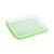 Compact Rectangular Sprout Tray with Humidity Lid and Support Grid, Plastic Microgreen Germination Kit for Indoor Countertops
