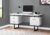 Computer Desk, Home Office, Laptop, Left, Right Set-up, Storage Drawers, 60″ l, Work, White Laminate, Black Metal