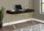 Computer Desk, Home Office, Laptop, Storage Drawers, 48″ l, Work, Brown Laminate, Gold Metal