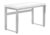 Computer Desk, Home Office, Standing, Adjustable, 48″ l, Work, Laptop, White Laminate, Grey Metal,
