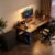 Computer Desk with K-Shaped ReInchforcement