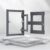 Concealed Access Door for Drywall – Touch Latch Panel, Flush Metal Plumbing Cover, Decorative Hatch for Walls & Ceilings, Seamless Design (30x40cm/11.8×15.7in)
