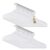 CONCEPTS 35 Pack White with Black Hook Kids Velvet Hangers – Non-Slip Kids Clothes Hangers for Toddler, & Newborn,Small Space-Saving Nursery Closet Organizer for Baby Shirts,Pants & Outfits