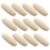 CONGARTENO 150 Pcs Natural Wooden Oval Beads Beige Maple Wood Spacer Beads with 2.5mm Hole Suitable for Jewelry Making and Crafting Projects, Versatile Use for DIY Bracelets and Accessories