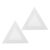CONGARTENO 2pcs Triangle Canvas Boards for Painting Blank Stretched White Canvas Sturdy Wood Frame, Versatile Use for Oil Painting and Home Decor, for Artists and Students