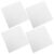 CONGARTENO 4pcs Blank Doodle Book for Drawing and Writing, Portable Lightweight Paper Sketchbook with Rounded Corners, 10 Sheets Each, for Classroom Projects and Travel Sketching