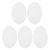 CONGARTENO 5pcs Oval Canvas for Painting with Wood Frame Beginner-Friendly Oval Canvas Boards for Painting Cloth Material Stylish White Frames for Art Classes and Personal Projects