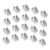 CONGARTENO Heavy Duty Iron Shelf Clips Polished Edges 30pcs Sturdy Support Tool-Free Adjustment Pressfit Design Bracket Supports Clips for Office Shelving Units and Wood Shelves