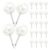 CONGARTENO Push Pins Thumb Tacks Secure Display and Comfortable Pressing 300pcs Pearl White Plastic and Iron Material Round Ball Head for Bulletin Board and Softboard for Office