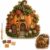 Congzikji Funny Village 3D Fabric Craft DIY Kit, Floral Mushroom Cottage ，A