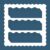 Containlol 118 ft Bulletin Board Borders, Slate Blue Scalloped Borders for Bulletin Board Decoration for Summer Back to School Classroom Office Chalkboard Whiteboard Wall