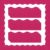 Containlol 118ft Corrugated Bulletin Board Borders, Rose Red Ribbed Scalloped Borders Trim, Poster Board Decoration for Summer Back to School Classroom Office Chalkboard Whiteboard Wall