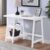 Contemporary Wood Writing Desk with Storage, Compact Writing Study Desk，White