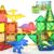 Coodoo Dinosaur Toys Magnetic Tiles – Magnet Building Blocks for Toddler Kids Toys STEM Sensory Outdoor Toy for 3+ Year Old Boys and Girls, Dinosaur World Creative Games Kids