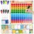 Coogam Handwriting Hundred Board, Wooden Montessori Math Manipulative 1-100 Counting Toy, Alphabet Writing Practice, Preschool Learning, Fine Motor Skills Game for Kids 3-8 with Storage Bag
