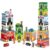 Coogam Montessori Sorting & Stacking Blocks with Nesting Garages Cars, Stackable Number Boxes for Toddlers Learning Community Helpers, Preschool Educational Toy Gift for 2 3 4 Year Old Baby