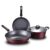 Cookware 3 Piece Kitchen Cookware Set Non-Stick Cookware Frying Pan Cooking Pot & Pan Saucepan with Glass Lid Home