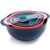 COOK WITH COLOR Nesting Bowls with Measuring Cups Colander and Sifter Set – Includes Mixing Bowls, Colander, Sifter and Measuring Cups, Navy, 8 Pc Bowl