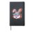 Cool Easter Bunny Sunglasses Retro Glitch Aesthetic Hardcover Journal, Black