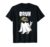 Cool Ghost Wearing Sunglasses Graphic Rock On T-Shirt
