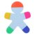 COOLHIYA 3pcs in 1 Multi Color Human Figure Fluorescent Highlighter Pens Portable Lightweight Plastic Markers for Journaling and Marking Documents