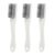 COOLHIYA Small Wire Brush 3pcs for Cleaning and Polishing with Stainless Steel Bristles , Compact Heavy Duty Wire Brush for Delicate Surfaces and Collectibles for Home and Travel Use