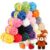 Coopay 20 Pack Mini Chunky Chenille Yarn Set for Crochet & Craft Projects