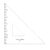 Coopay 6 Inch Drafting Triangle 45/90 Degree, Clear Acrylic, Inking Edge