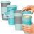 Copco Acadia Travel Mug, 16 Oz – Aqua & Mint/Aqua & Grey, Set of 4