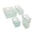 Copco Mini Fridge Bins Set of 4 Green – Refrigerator Organizer Bins with Handles, Clear Storage Bins for Fridge, Pantry Organizers and Storage, Kitchen Organizers