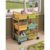 Copernicus BB007-6-VC Small Bamboo Book Browser Cart with Vibrant Cool Tub Combo