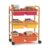 Copernicus BB007-6-VW Small Bamboo Book Browser Cart Vibrant Warm Tub Combo