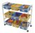 Copernicus Multi-Purpose Cart with Blue and Yellow Tubs for use in Home, Office, Classroom