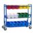 Copernicus School Classroom Office Library on Wheels with 18 Small Tubs for Kids, Students