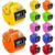 Copkim 12 Pcs Clicker Counter, Clickers, Counters, ABS Tally Counters, Hand Counter Clicker, 4 Digit Number Clickers Countes for School Coaching Scoring Stadium Stitch Counte for Crocheting(Bright)