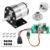 Copkim 12V DC Geared Motor Kit (150RPM Speed), JGB37-520 Motor with CCM6N PWM Controller, 6mm D-Shaft Flange and Bracket