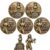 Cop Love Big Busts to Use Cuffs Challenge Coin, Funny Double Sided Vintage Pin Up Police Commemorative Coin, Police Roleplay Coin, Adult Roleplay Prop and Gift, 5pcs