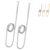 Copper Ring Book Holder, 2-in-1 Thumb Page Holder & Bookmark，Silver