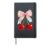 Coquette Bow Cherries Valentines Love Cherry Women Teen Girl Hardcover Journal, Black