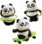 Corazelle 3PCS Wind Up Panda Educational Toys, Fine Motor Skill Training Walking Animal Toys for Kids Party Supplies