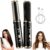 Cordless Hair Straightener Brush, 2-in-1 Flat Iron & Comb, Ceramic Anti-Scald, 5 Temp Settings (140-210℃), NTC Smart Control, Type-C Rechargeable, 60-Min Battery, Travel-Friendly for All Hair