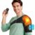 Cordless Shoulder Heating Pad with Massage, Heated Shoulder Brace with Remote Control, Shoulders Massager with Heat and Vibration for Rotator Cuff Relief, Fit Left and Right Shoulder