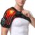 Cordless Shoulder Heating Pad with Massage & Red Light,5000mAH Rechargeable